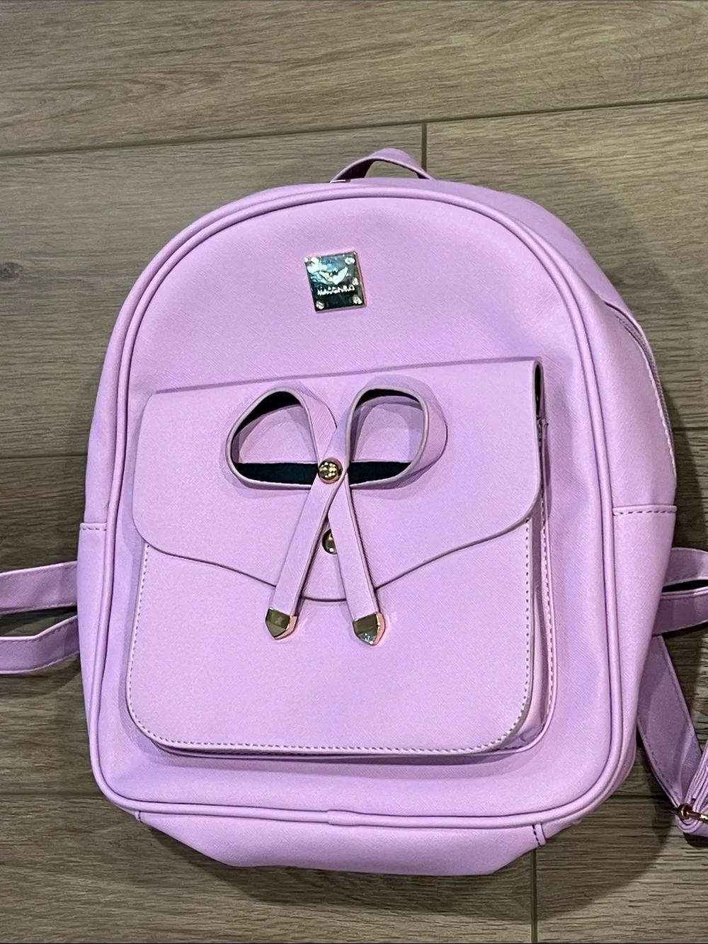 Maccinelo Lavender Bow Accent Women or Girl’s Backpack and Crossbody Set